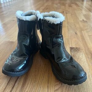 Tahari sz3 shiny sparkly black boots